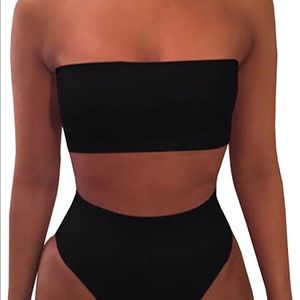 Black high waist bikini
